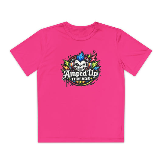 NEON LIGHTNING GIRL LOGO TEE
