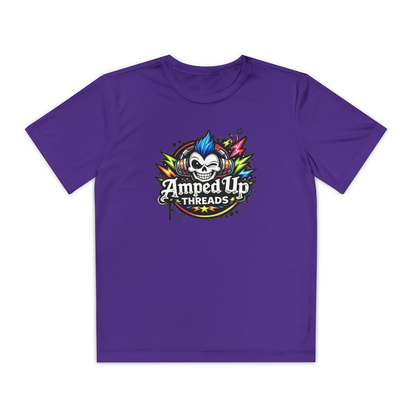 NEON LIGHTNING GIRL LOGO TEE